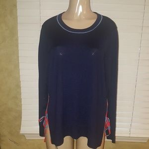 J.Crew blue Marino wool sweater